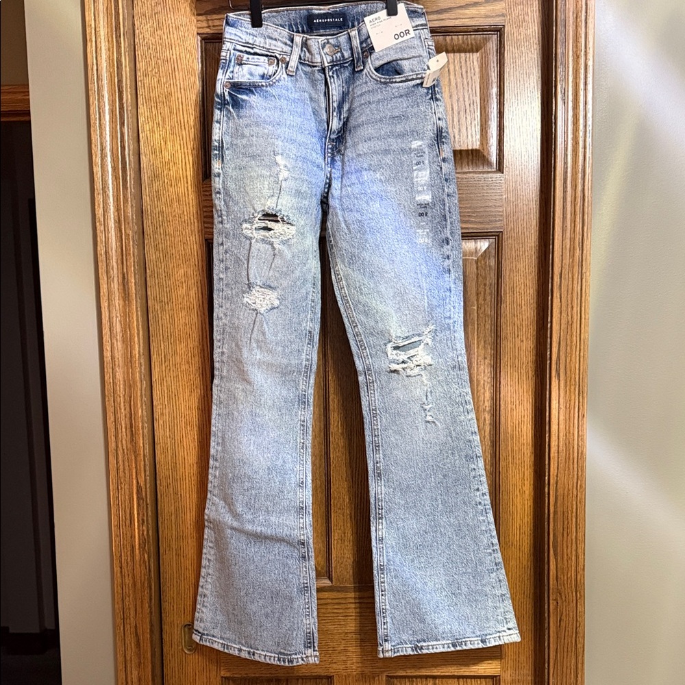 Aeropostale High Rise Flare 00R NWT